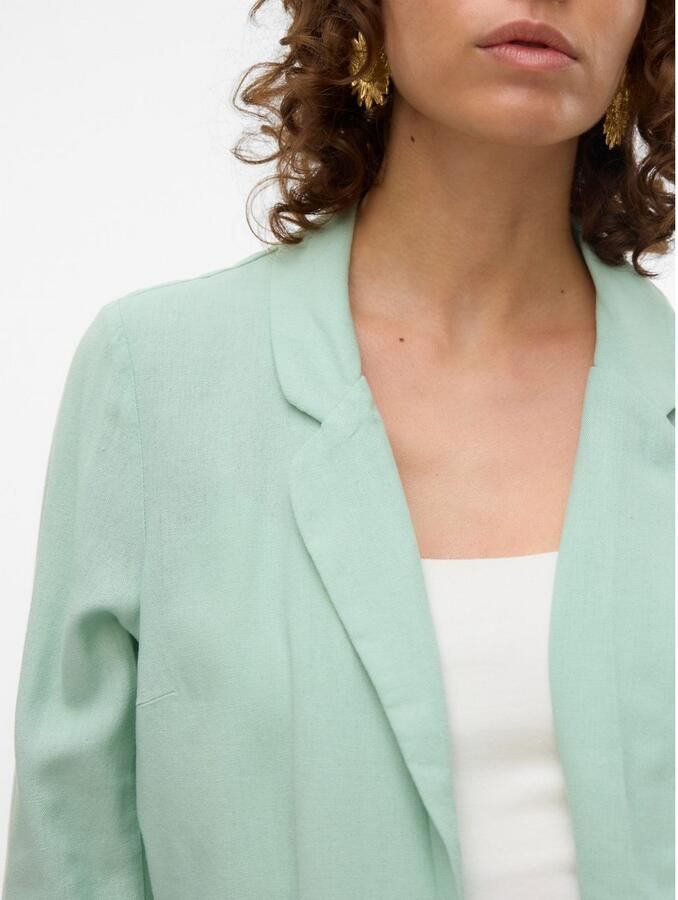 Vero Moda Blazer van een mix van viscose en linnen met 3 4-mouwen model 'JESMILO' - Foto 2