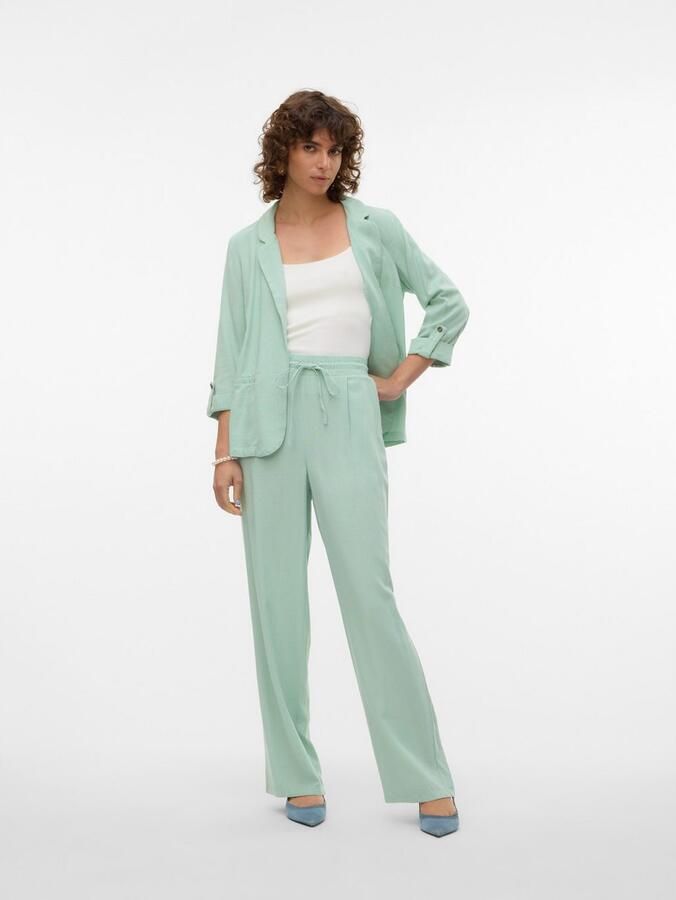 Vero Moda Blazer van een mix van viscose en linnen met 3 4-mouwen model 'JESMILO' - Foto 5