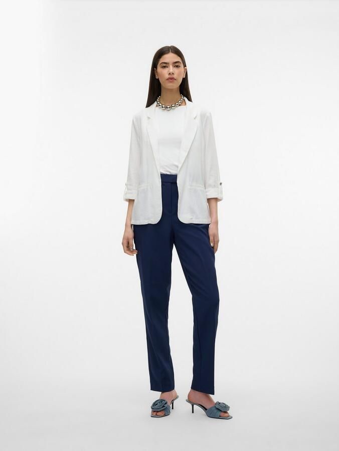 Vero Moda Loose fit blouse in een mix van viscose en linnen model 'JESMILO' - Foto 5