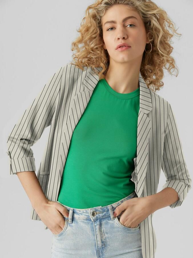 Vero Moda Loose fit blouse in een mix van viscose en linnen model 'JESMILO' - Foto 2