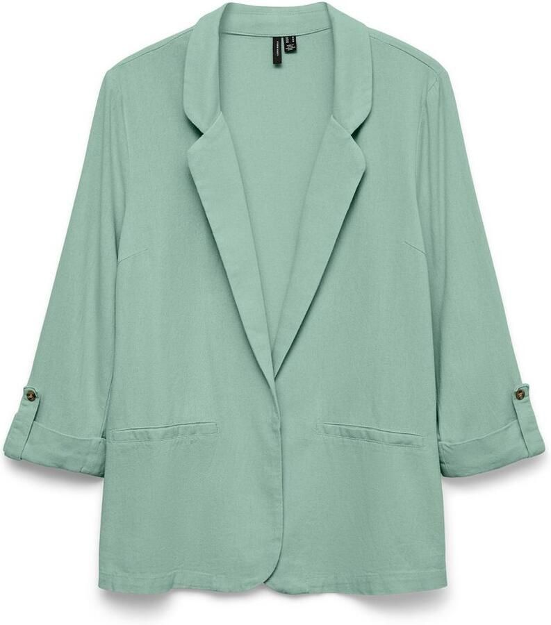 Vero Moda Blazer van een mix van viscose en linnen met 3 4-mouwen model 'JESMILO'