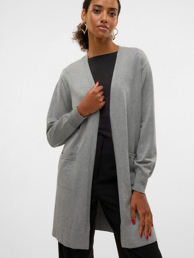 Vero Moda Lang vest VMSILJE LS OPEN CARDIGAN GA NOOS - Foto 4
