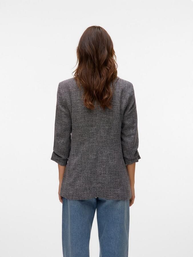 Vero Moda Lange blazer VMFRIDA LS REGULAR BLAZER NOOS zonder sluiting en met gerimpelde 3 4 mouw - Foto 3