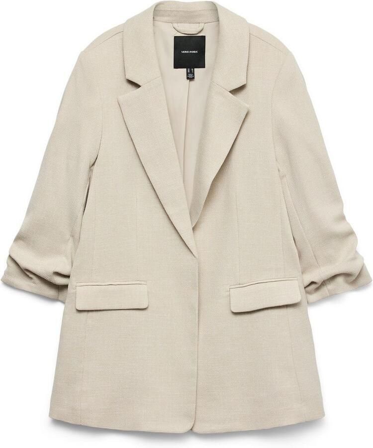 Vero Moda Lange blazer VMFRIDA LS REGULAR BLAZER NOOS zonder sluiting en met gerimpelde 3 4 mouw - Foto 3