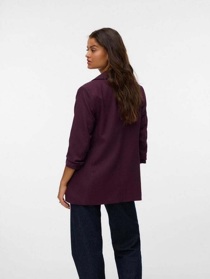 Vero Moda Lange blazer VMFRIDA LS REGULAR BLAZER NOOS zonder sluiting en met gerimpelde 3 4 mouw - Foto 3