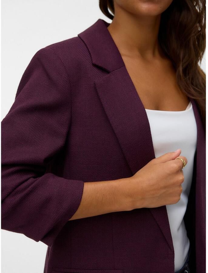 Vero Moda Lange blazer VMFRIDA LS REGULAR BLAZER NOOS zonder sluiting en met gerimpelde 3 4 mouw - Foto 2