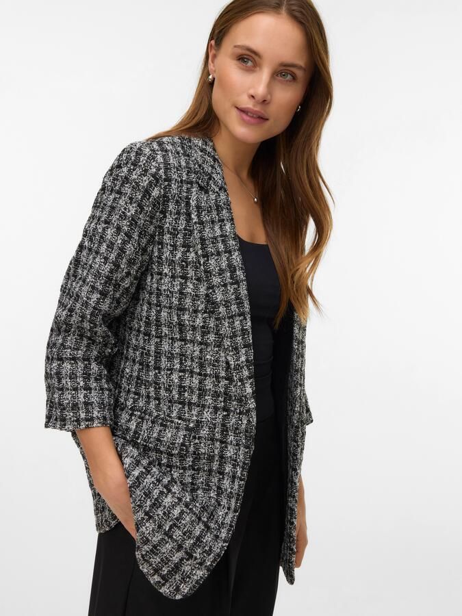 Vero Moda Lange blazer VMFRIDA LS REGULAR BLAZER NOOS zonder sluiting en met gerimpelde 3 4 mouw - Foto 3