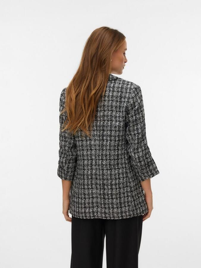 Vero Moda Lange blazer VMFRIDA LS REGULAR BLAZER NOOS zonder sluiting en met gerimpelde 3 4 mouw