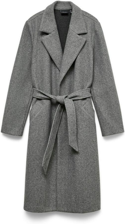 Vero Moda Relaxed fit lange jas met strikceintuur model 'FORTUNEAYA' - Foto 5