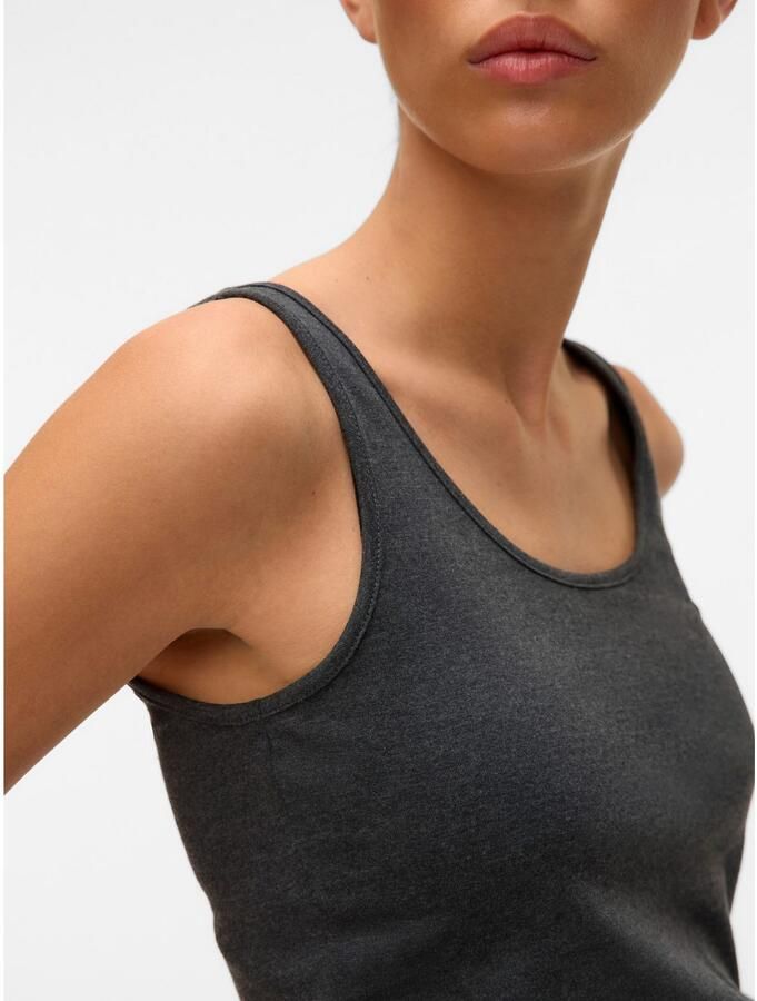 Vero Moda Mouwloze top van biologisch katoen Grijs Dames