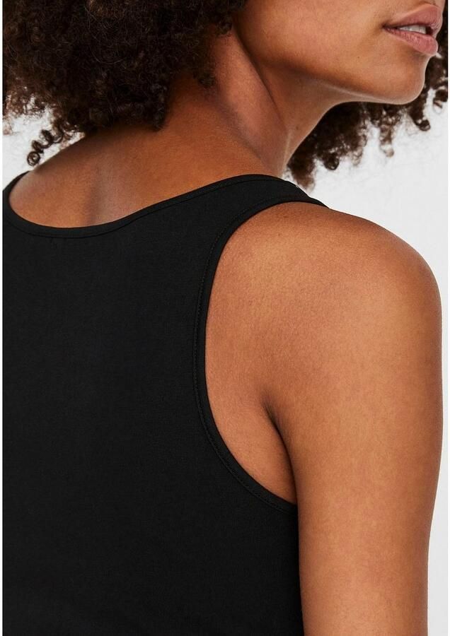 Vero Moda Vmmaxi MY Soft Long Tank TOP Noos Zwart Black Dames - Foto 3