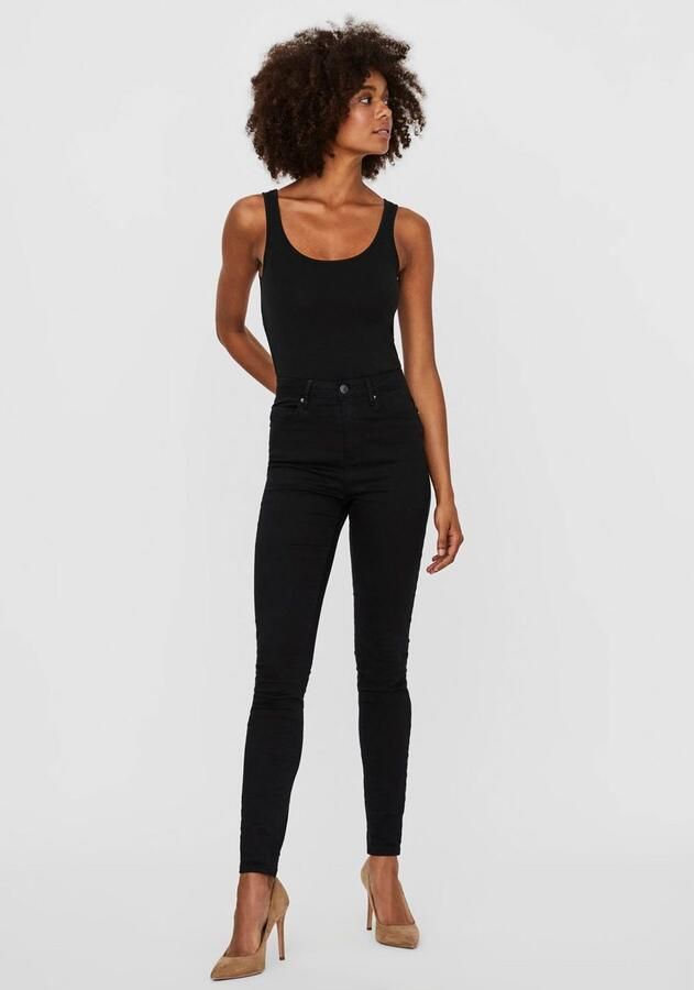 Vero Moda Vmmaxi MY Soft Long Tank TOP Noos Zwart Black Dames - Foto 4