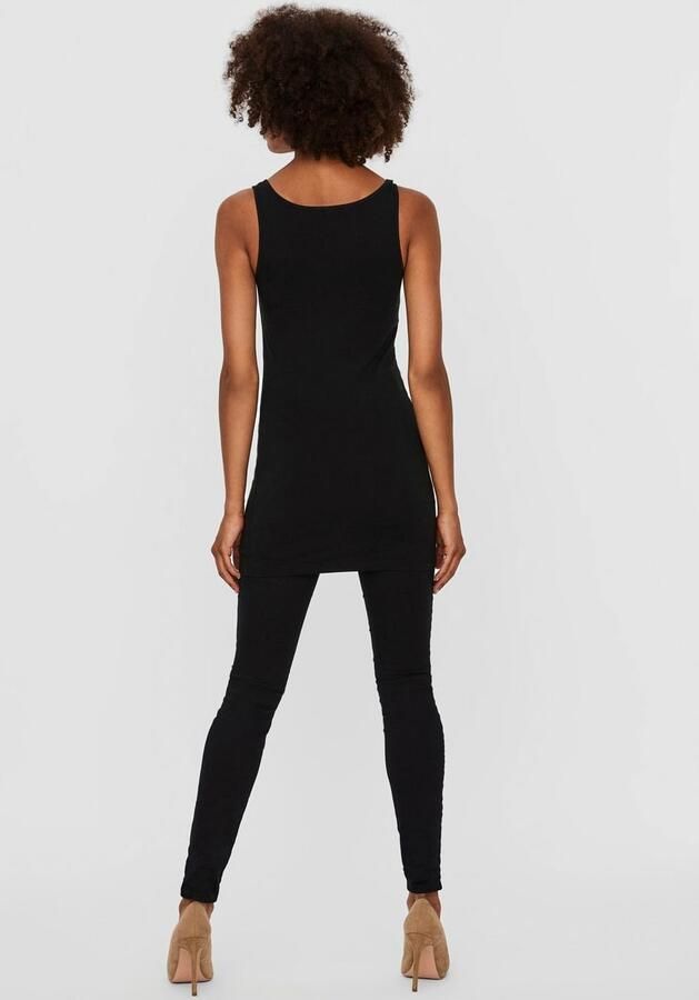 Vero Moda Vmmaxi MY Soft Long Tank TOP Noos Zwart Black Dames - Foto 5