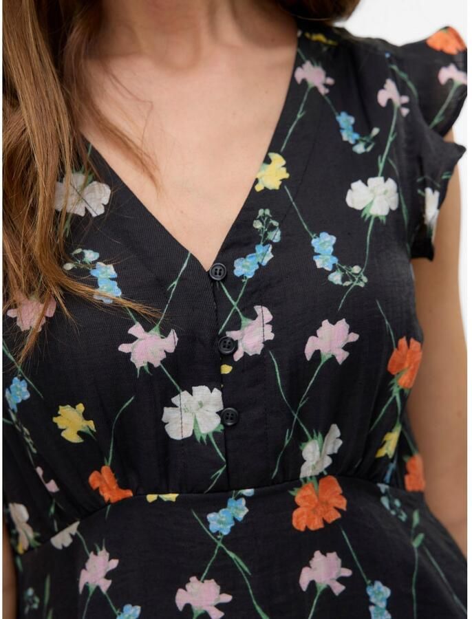 Vero Moda Maxi-jurk VMFLORA OLGA CS SHORT DRESS WVN GA