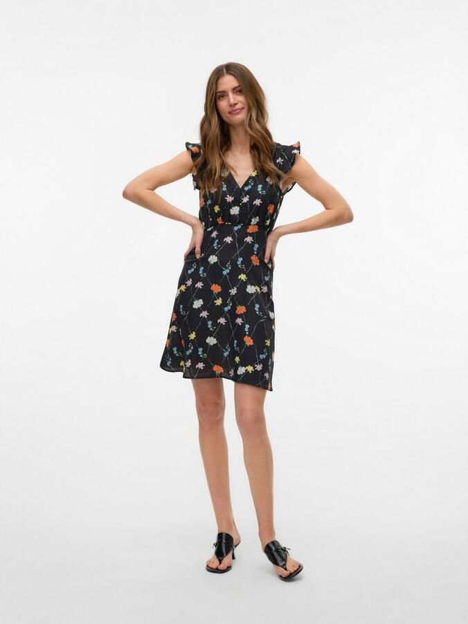 Vero Moda Maxi-jurk VMFLORA OLGA CS SHORT DRESS WVN GA - Foto 2