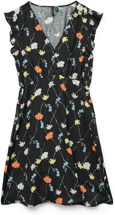 Vero Moda Maxi-jurk VMFLORA OLGA CS SHORT DRESS WVN GA - Foto 5