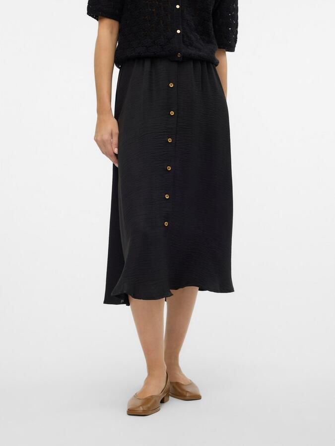 Vero Moda Maxirok VMMELANEY HW BUTTON CALF SKIRT WVN NOOS - Foto 7