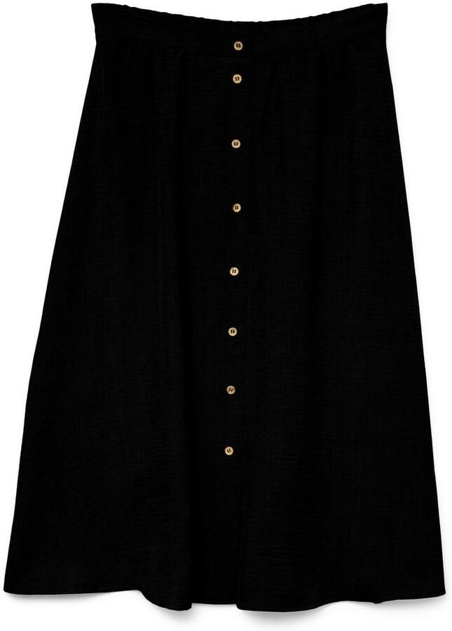 Vero Moda Maxirok VMMELANEY HW BUTTON CALF SKIRT WVN NOOS - Foto 10