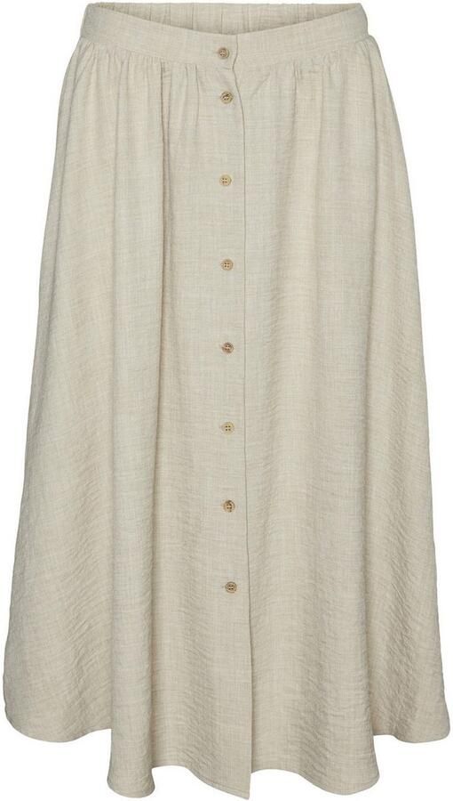Vero Moda Maxirok VMMELANEY HW BUTTON CALF SKIRT WVN NOOS - Foto 5