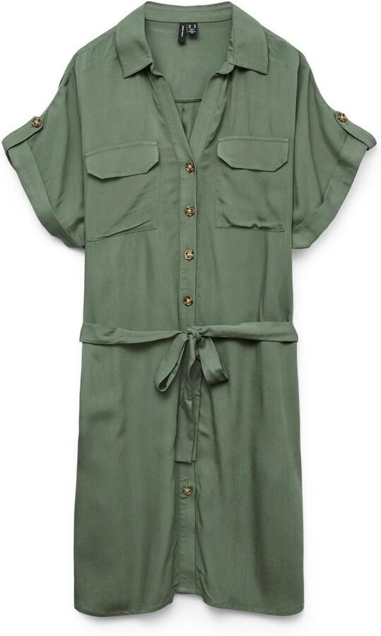 Vero Moda Getailleerde mini-jurk van pure viscose model 'BUMPY' - Foto 6