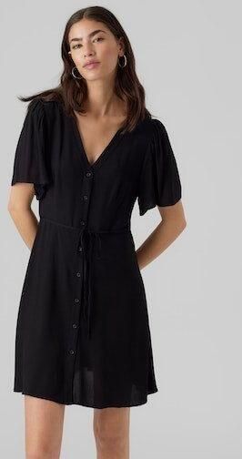 Vero Moda Getailleerde mini-jurk van pure viscose model 'ALBA' - Foto 7