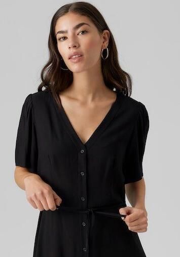 Vero Moda Getailleerde mini-jurk van pure viscose model 'ALBA' - Foto 6