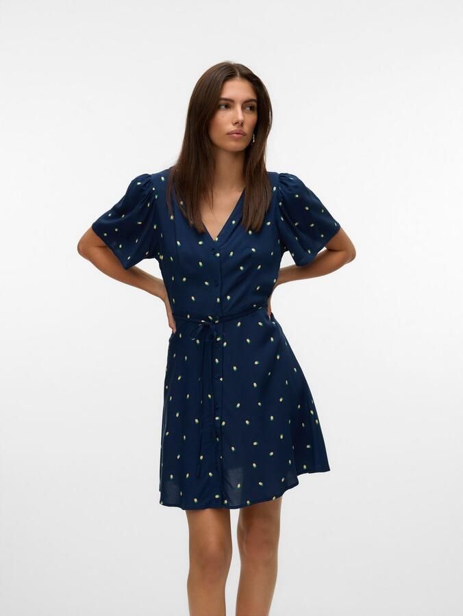 Vero Moda Mini-jurk VMALBA SS SHORT DRESS WVN NOOS - Foto 2