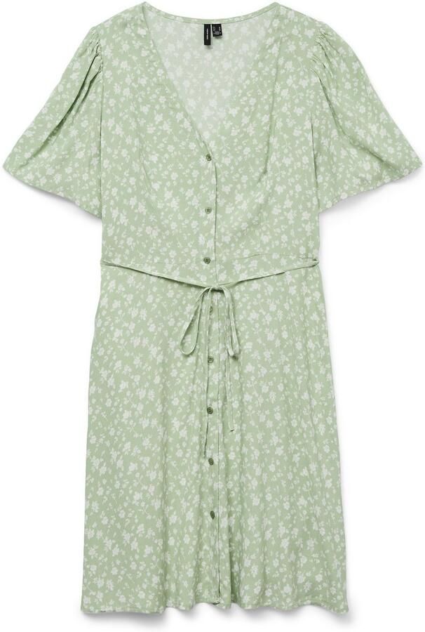 Vero Moda Mini-jurk VMALBA SS SHORT DRESS WVN NOOS - Foto 5