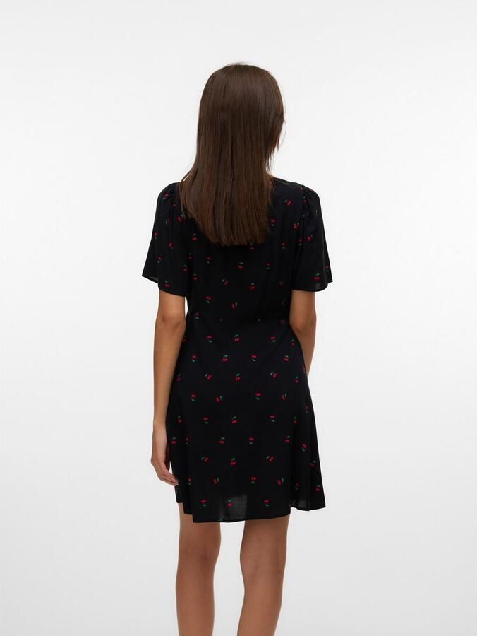 Vero Moda Mini-jurk VMALBA SS SHORT DRESS WVN NOOS - Foto 3