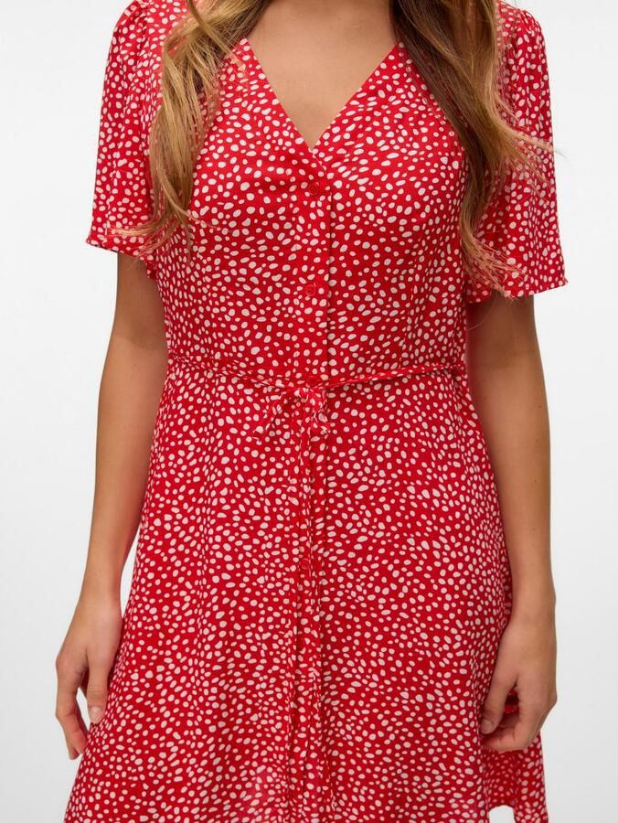Vero Moda Mini-jurk VMALBA SS SHORT DRESS WVN NOOS - Foto 3