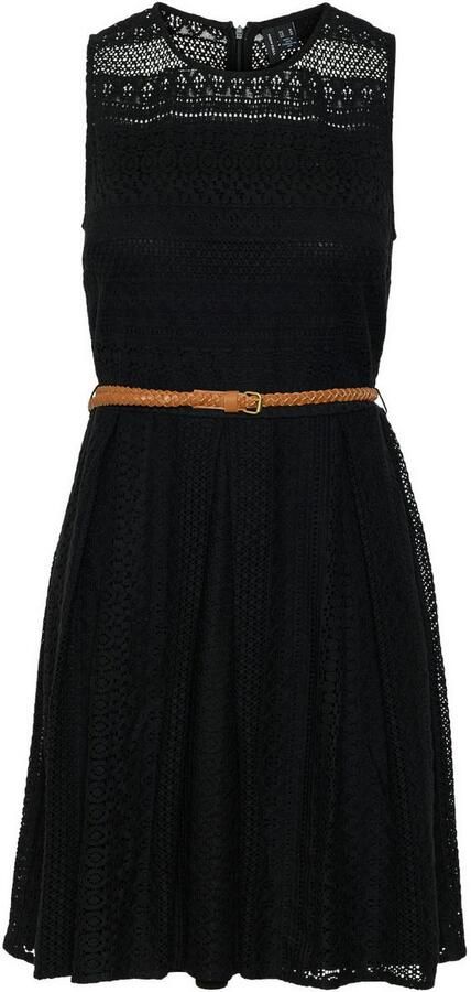 Vero Moda Mini-jurk VMHONEY LACE S L O-NECK SHORT DRESS WVN - Foto 3