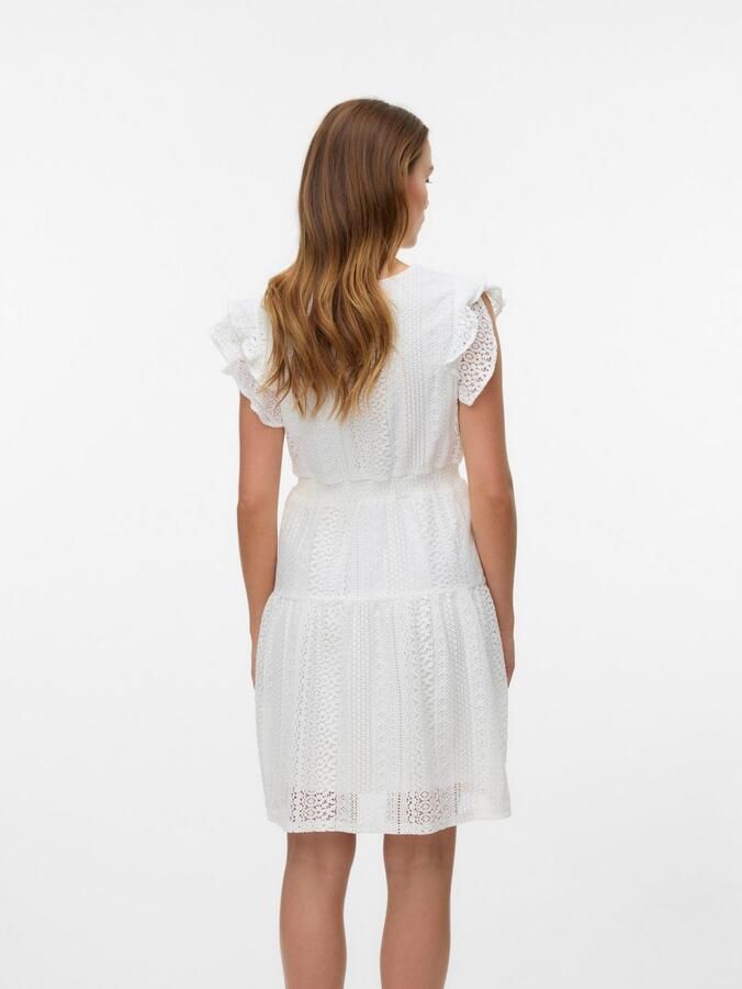 Vero Moda Mini-jurk VMHONEY LACE V-HALS KORTE DRESS WVN GA - Foto 2