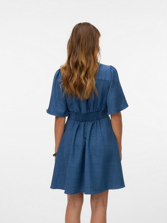 Vero Moda Mini-jurk VMMELANEY 2 4 SHORT DRESS WVN NOOS - Foto 2