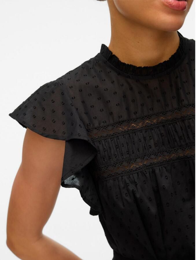 Vero Moda Mini-jurk VMTRINE SL SHORT LACE DRESS WVN GA NOOS - Foto 4