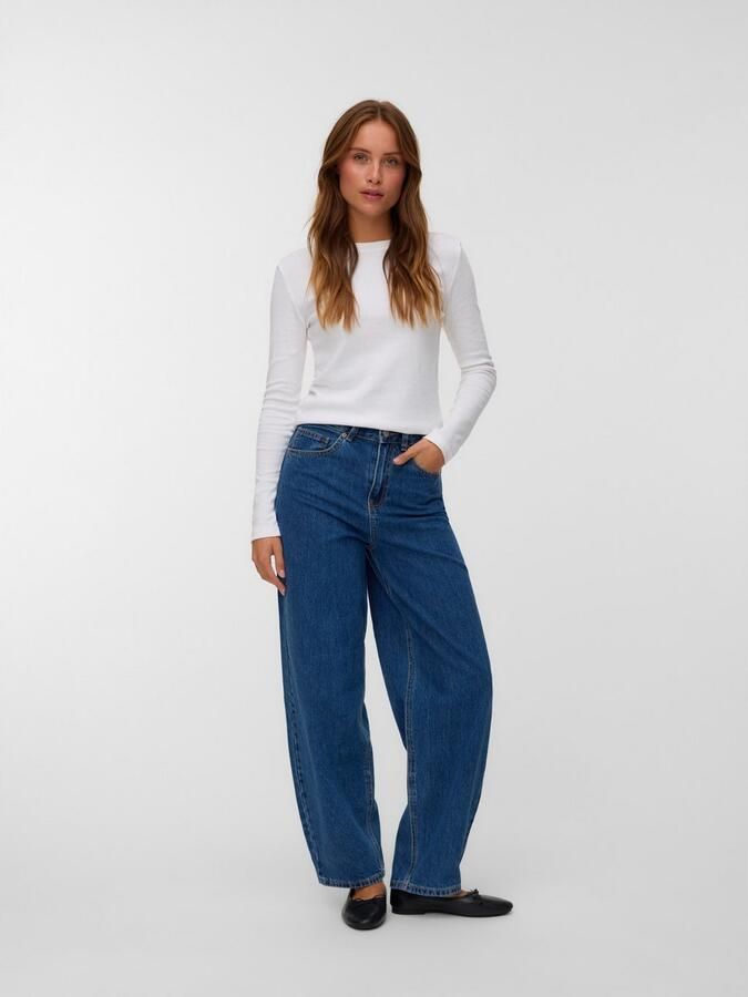 Vero Moda Mom jeans VMBILLIE HR BARREL ANK JEANS LI3142 NOOS - Foto 3