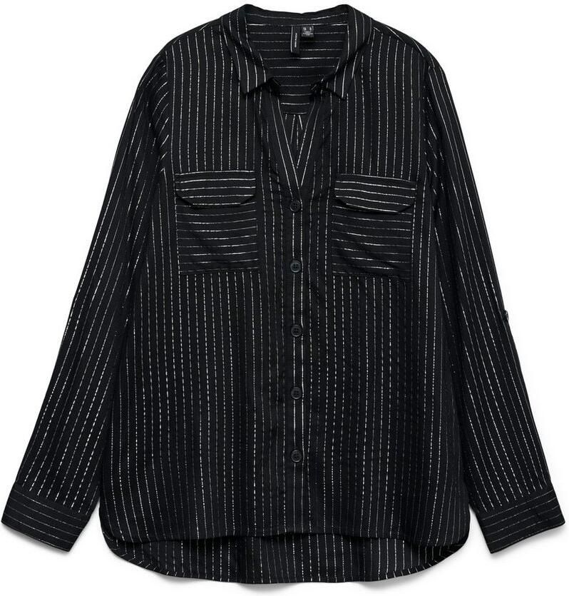 Vero Moda Regular fit overhemdblouse van viscosemix model 'BUMPY'