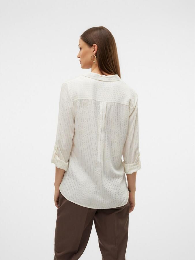 Vero Moda Regular fit overhemdblouse van pure viscose model 'BUMPY' - Foto 3