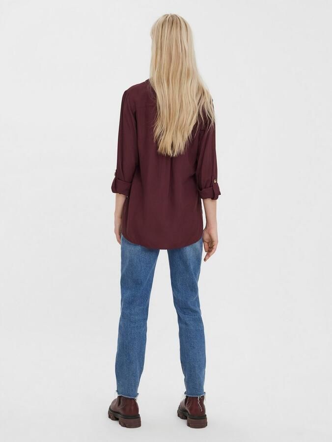 Vero Moda Regular fit overhemdblouse van pure viscose model 'BUMPY' - Foto 3