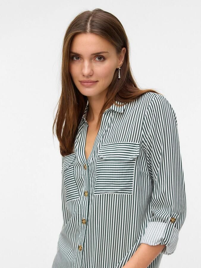 Vero Moda Regular fit overhemdblouse van pure viscose model 'BUMPY' - Foto 6