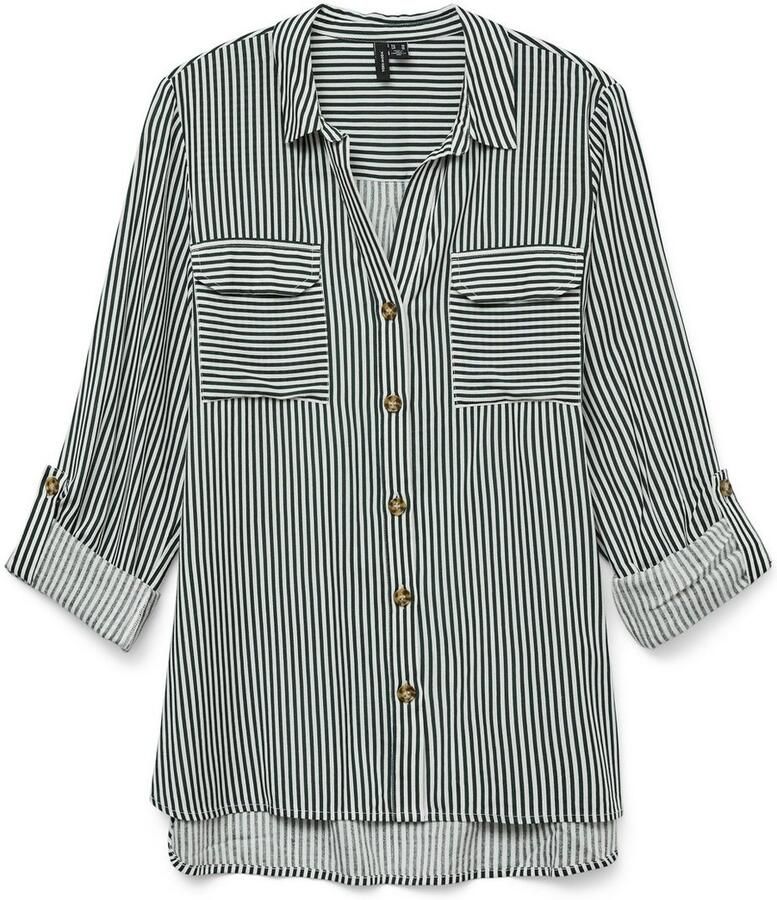 Vero Moda Regular fit overhemdblouse van pure viscose model 'BUMPY'
