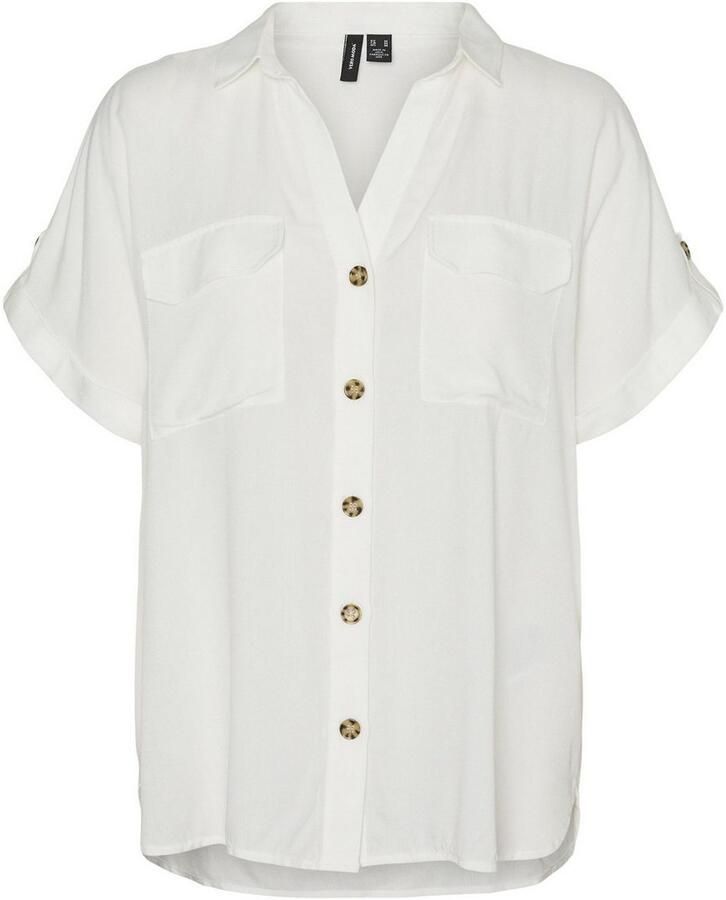 Vero Moda Regular fit overhemdblouse met borstzakken model 'BUMPY' - Foto 2