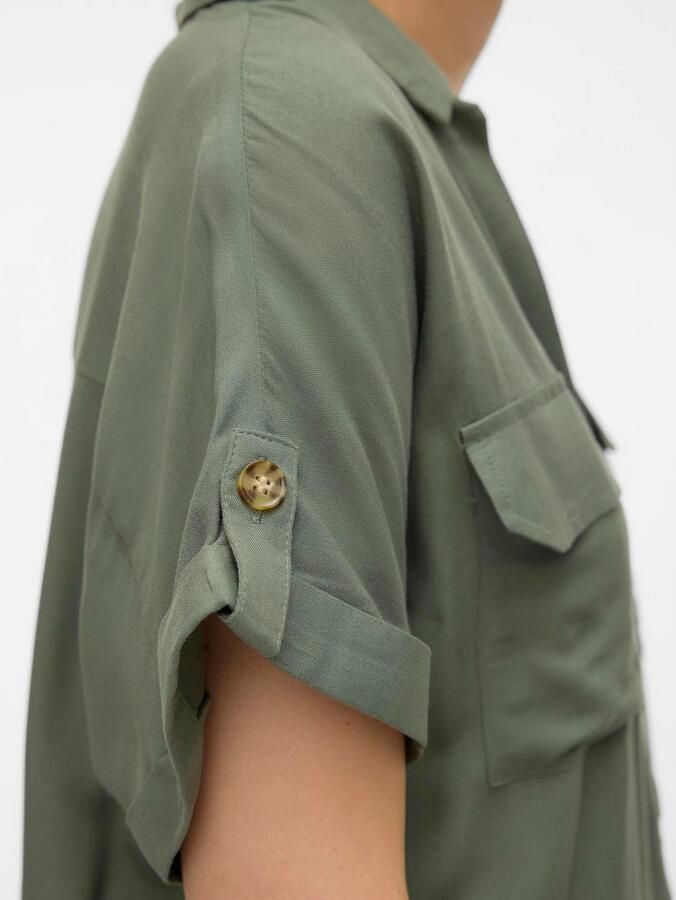 Vero Moda Regular fit overhemdblouse met borstzakken model 'BUMPY' - Foto 3