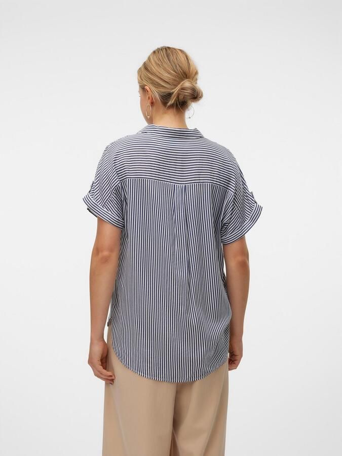 Vero Moda Regular fit overhemdblouse van pure viscose model 'BUMPY' - Foto 5