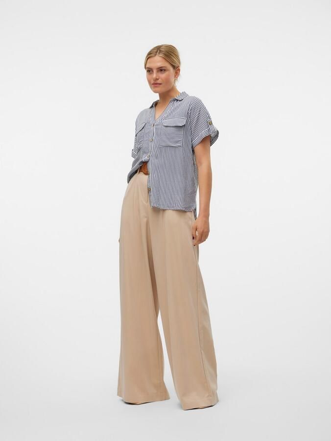 Vero Moda Regular fit overhemdblouse van pure viscose model 'BUMPY' - Foto 4