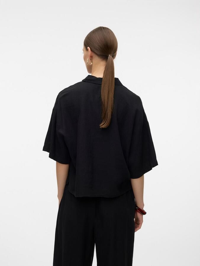 Vero Moda Overhemdblouse VMLINN LINEN 2 4 SHORT SHIRT WVN NOOS - Foto 5