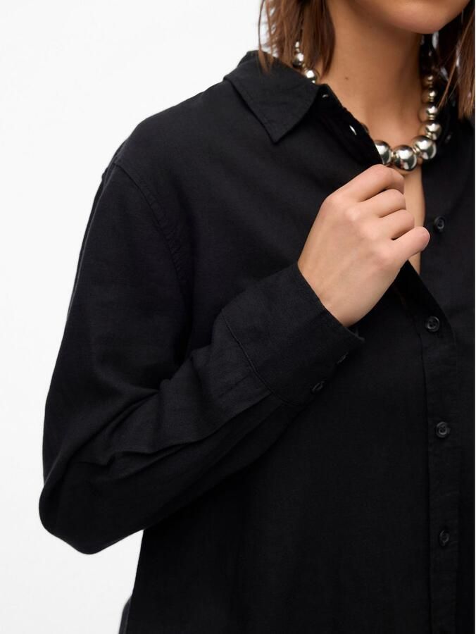 Vero Moda Overhemdblouse VMLINN LINEN LS SHIRT WVN NOOS hoogwaardige kwaliteit met linnen