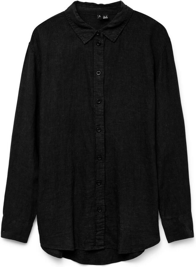 Vero Moda Overhemdblouse VMLINN LINEN LS SHIRT WVN NOOS hoogwaardige kwaliteit met linnen - Foto 5