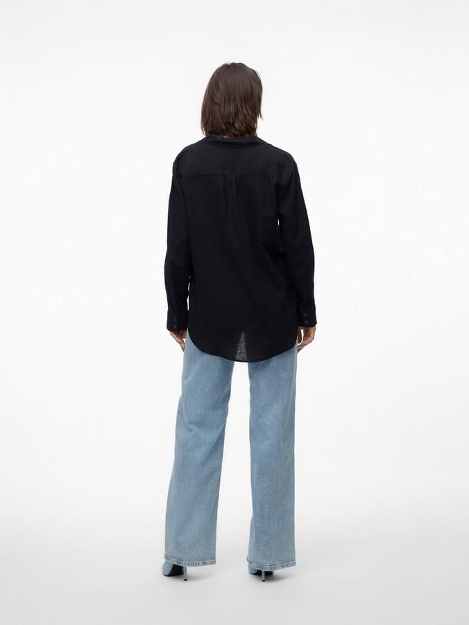 Vero Moda Overhemdblouse VMLINN LINEN LS SHIRT WVN NOOS hoogwaardige kwaliteit met linnen - Foto 3