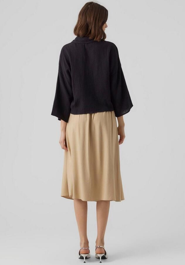 Vero Moda Loose fit overhemdblouse van puur katoen model 'NATALI' - Foto 5