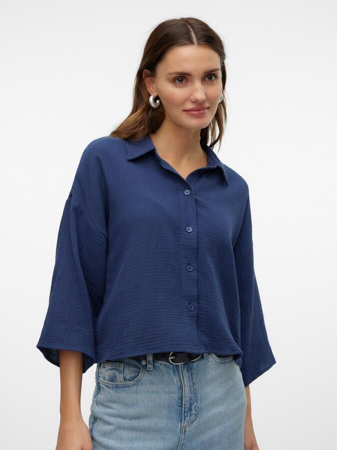 Vero Moda Overhemdblouse VMNATALI CROP SHIRT WVN NOOS - Foto 6